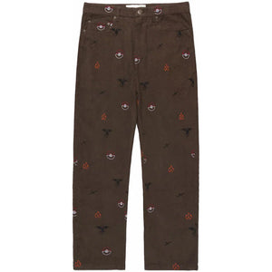 100 Thieves x Pokémon Charizard Corduroy Pants Brown