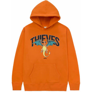 100 Thieves x Pokémon Charizard Hoodie Orange