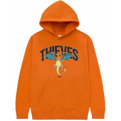 100 Thieves x Pokémon Charizard Hoodie Orange