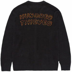 100 Thieves x Pokémon Charmander Cardigan Black