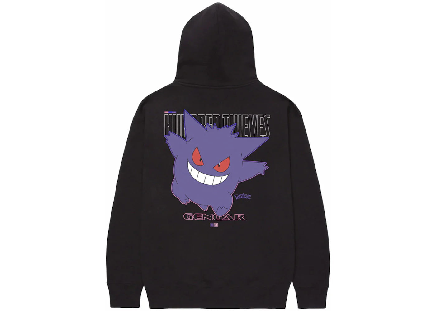 100 Thieves x Pokémon Gengar Hoodie Washed Black