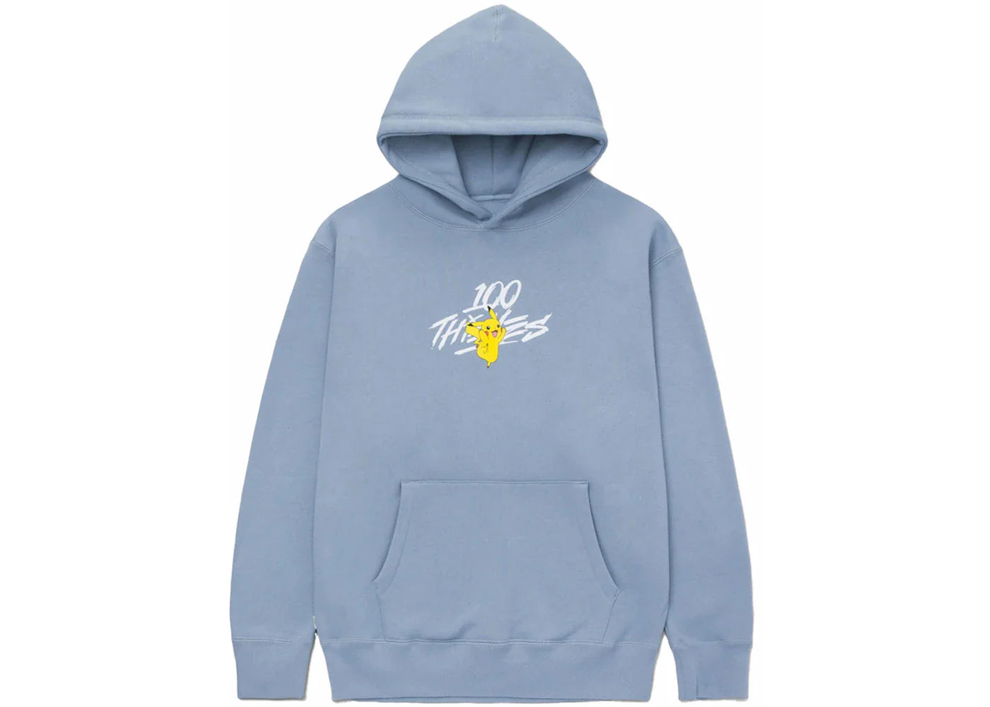 100 Thieves x Pokémon Pikachu Core Hoodie Medium Blue