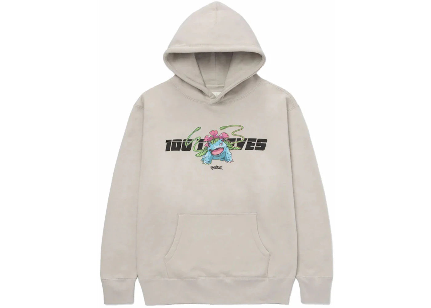 100 Thieves x Pokémon Venusaur Hoodie Light Grey