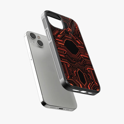 Abstract Futuristic Pattern Glass Case