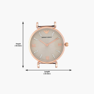 Emporio Armani Gianni T-Bar Grey Dial Women 31mm