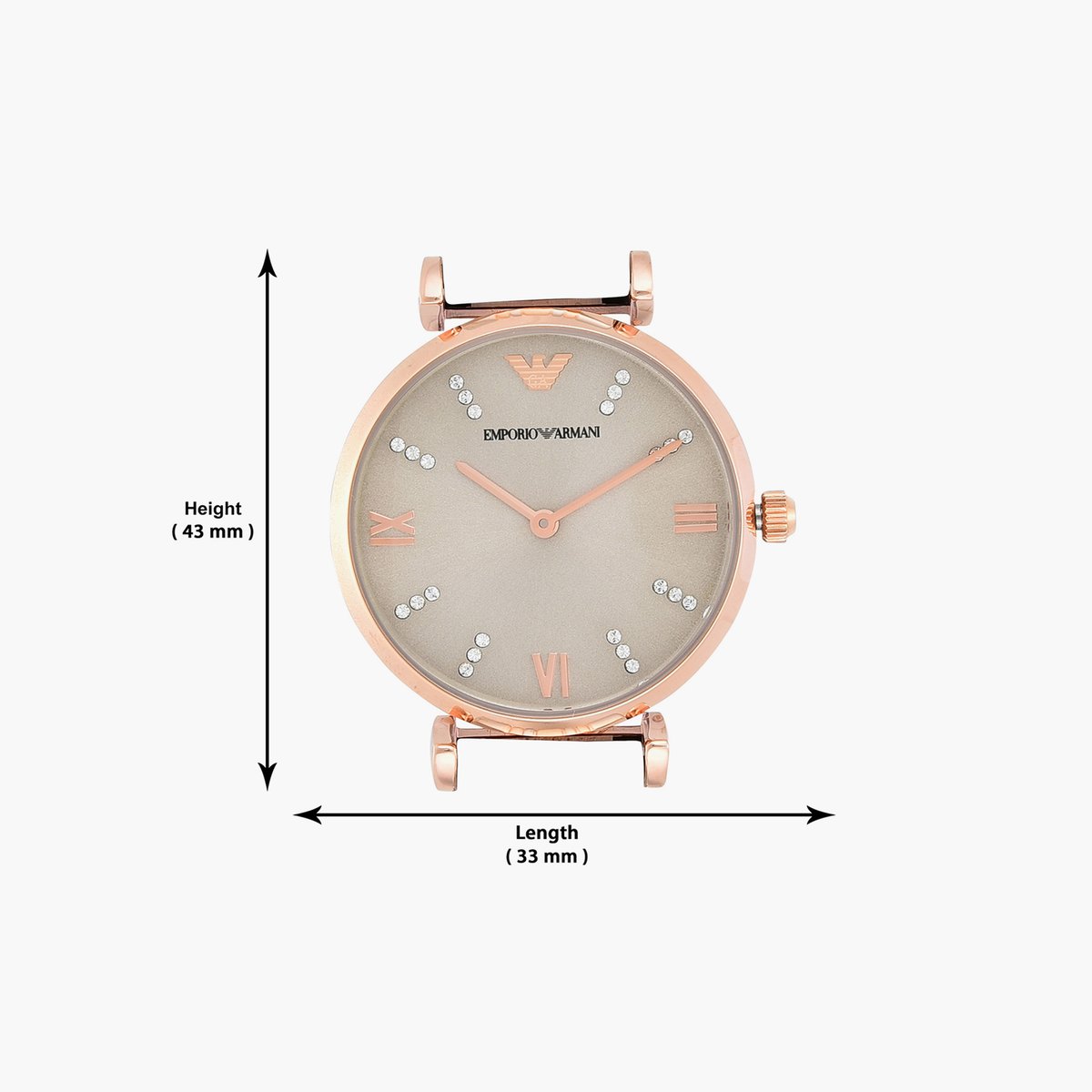 Emporio Armani Gianni T-Bar Grey Dial Women 31mm