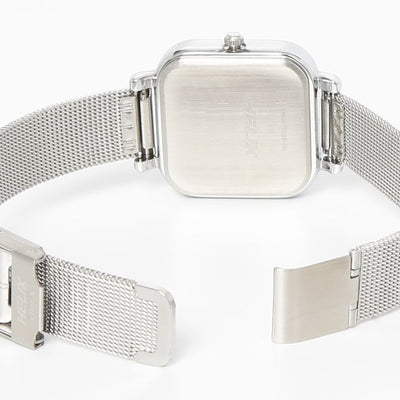 Helix Square Shaped Pink Dial