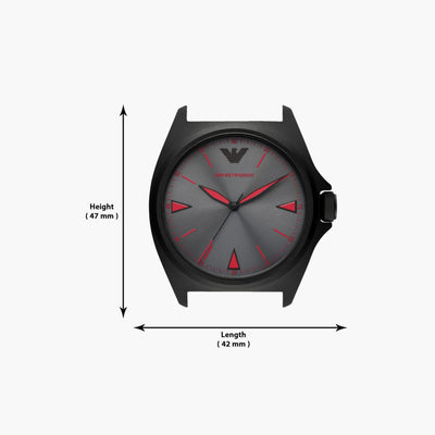 Emporio Armani Analog Grey Dial Men 40mm