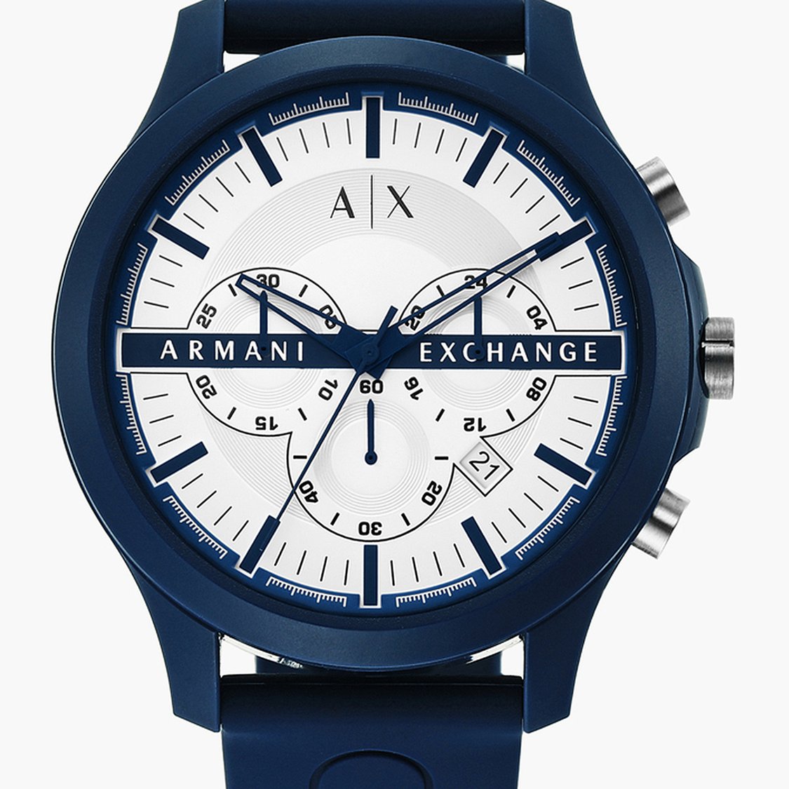 Armani Exchange Hampton  White Dial Men 46mm