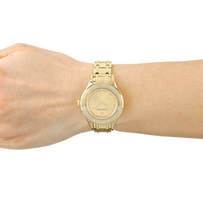 Swarovski Alegria Gold Dial Women 33mm