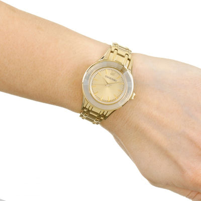 Swarovski Alegria Gold Dial Women 33mm