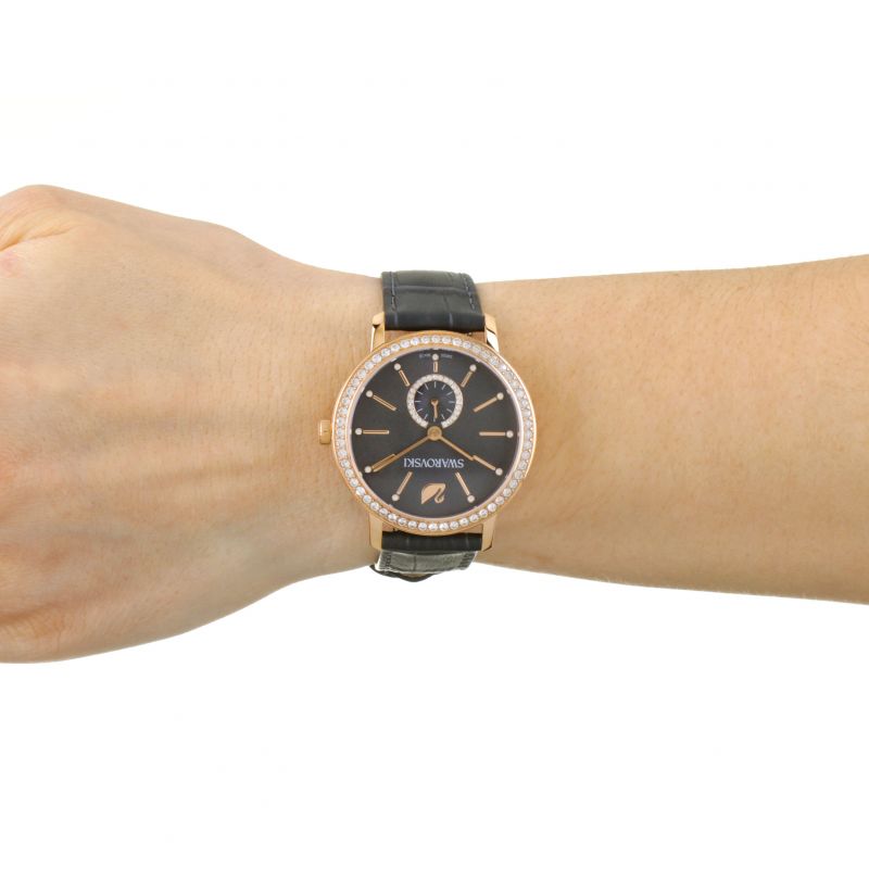 Swarovski Graceful Lady Grey Dial Women 37mm