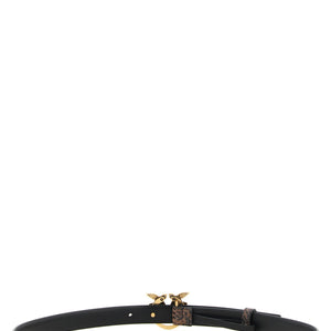 Pinko Python Print Leather Belt