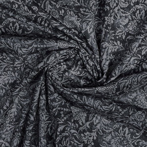 Grey Poly Silk Daily Wear Saree With Blouse Piece