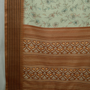 Green Poly Silk Daily Wear Saree With Blouse Piece