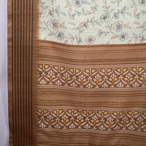 Green Poly Silk Festival Saree With Blouse Piece