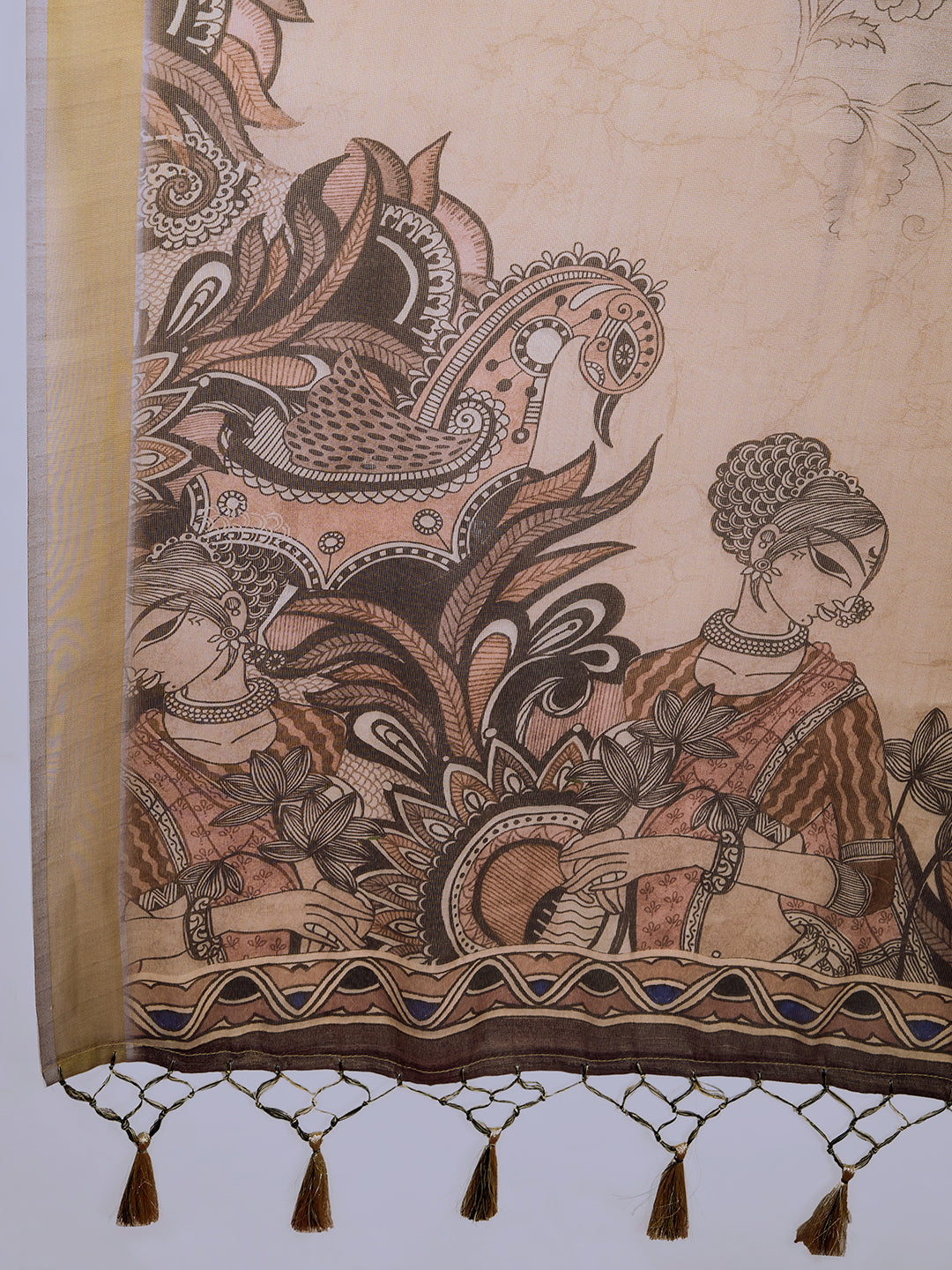 Grey Poly Silk Festival Saree With Blouse Piece
