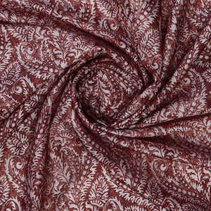Maroon Poly Silk Daily Wear Saree With Blouse Piece
