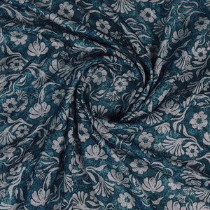 Blue Poly Silk Daily Wear Saree With Blouse Piece
