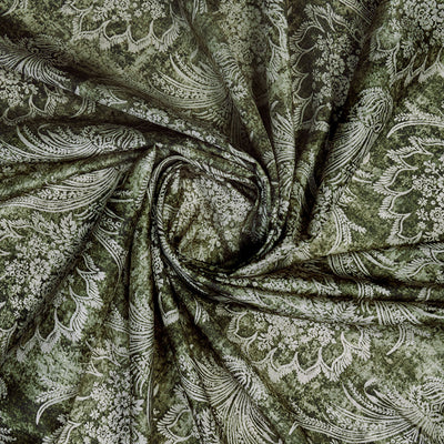 Mehndi Poly Silk Festival Saree With Blouse Piece