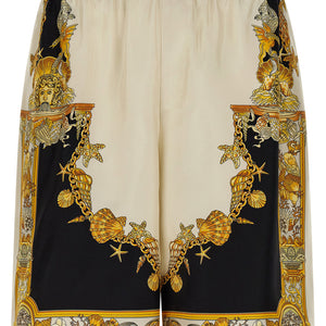 Versace Coral Theatre Print Bermuda Shorts