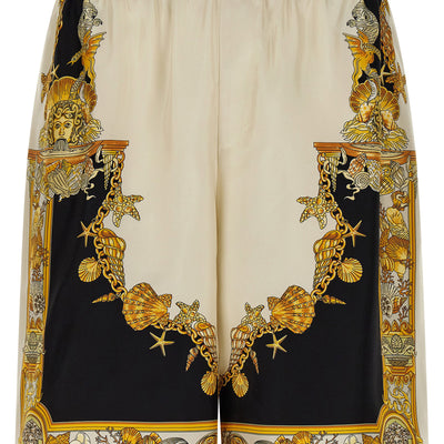 Versace Coral Theatre Print Bermuda Shorts
