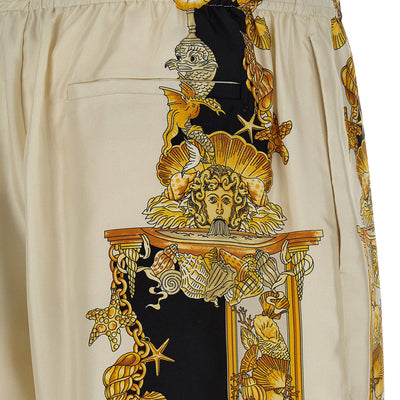 Versace Coral Theatre Print Bermuda Shorts
