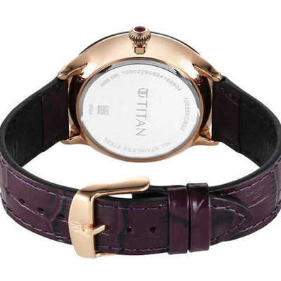 Titan Caleum Sun Moon Phase in Scarlet Red - Stellar Edition 43mm 10028KL01