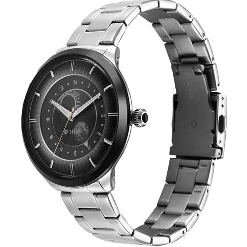 Titan Luna Sun Moon Phase in Frost Grey - Stellar Edition 43mm 10028KM02