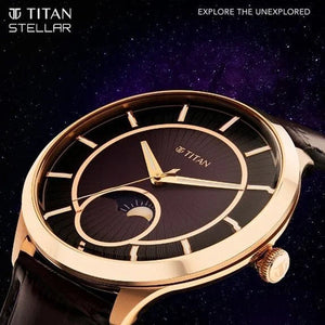 Titan Caelum Sun Moon Sub-Dial in Imperial Purple - Stellar Edition 43mm 10028WL01