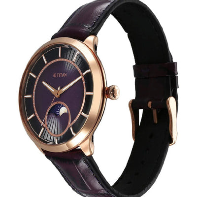 Titan Caelum Sun Moon Sub-Dial in Imperial Purple - Stellar Edition 43mm 10028WL01