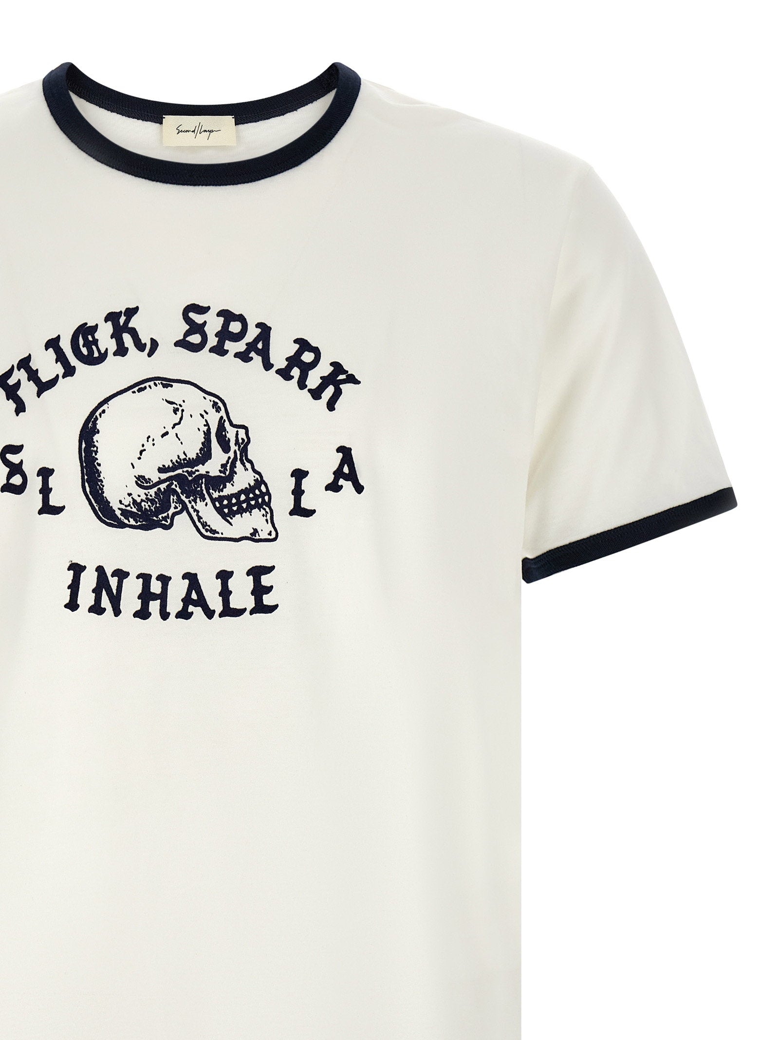 Second/Layer Flick, Spark, Inhale Ringer T-shirt