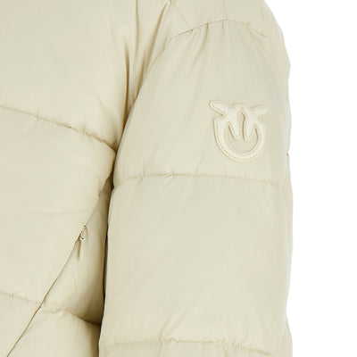 Pinko Love Birds Logo Down Jacket