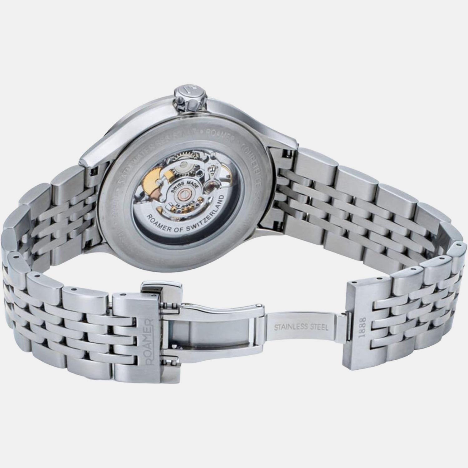 Competence Skeleton Men Automatic Silver Dial Analog Stainless Steel Watch 101663 41 55 10N