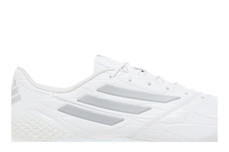 adidas Adizero F50 4 Leather FG White Silver Metallic
