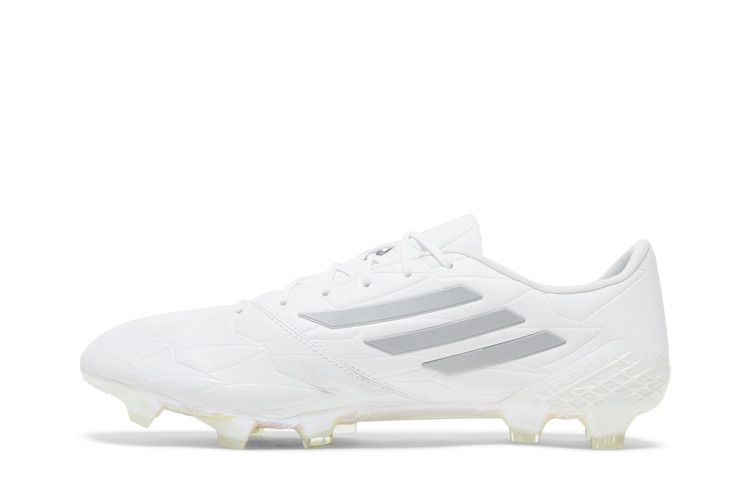 adidas Adizero F50 4 Leather FG White Silver Metallic