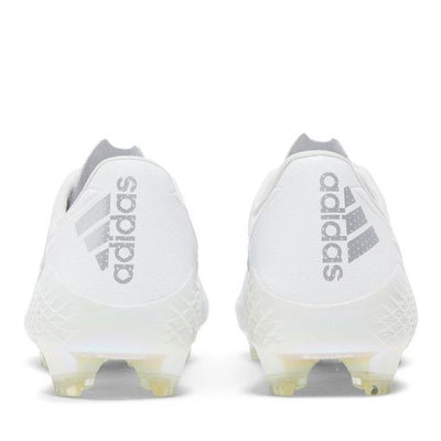 adidas Adizero F50 4 Leather FG White Silver Metallic