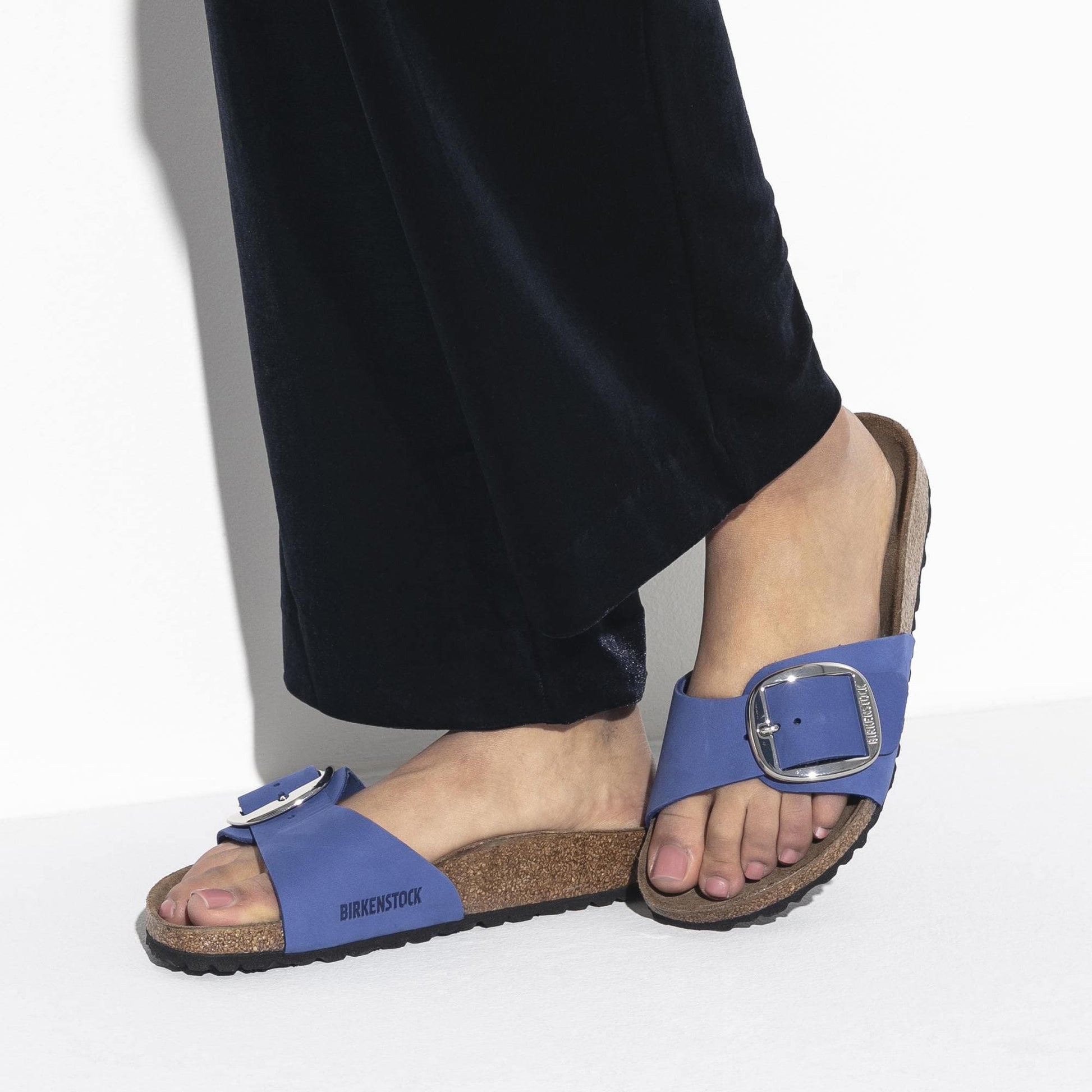 Madrid Big Buckle Nubuck Leather