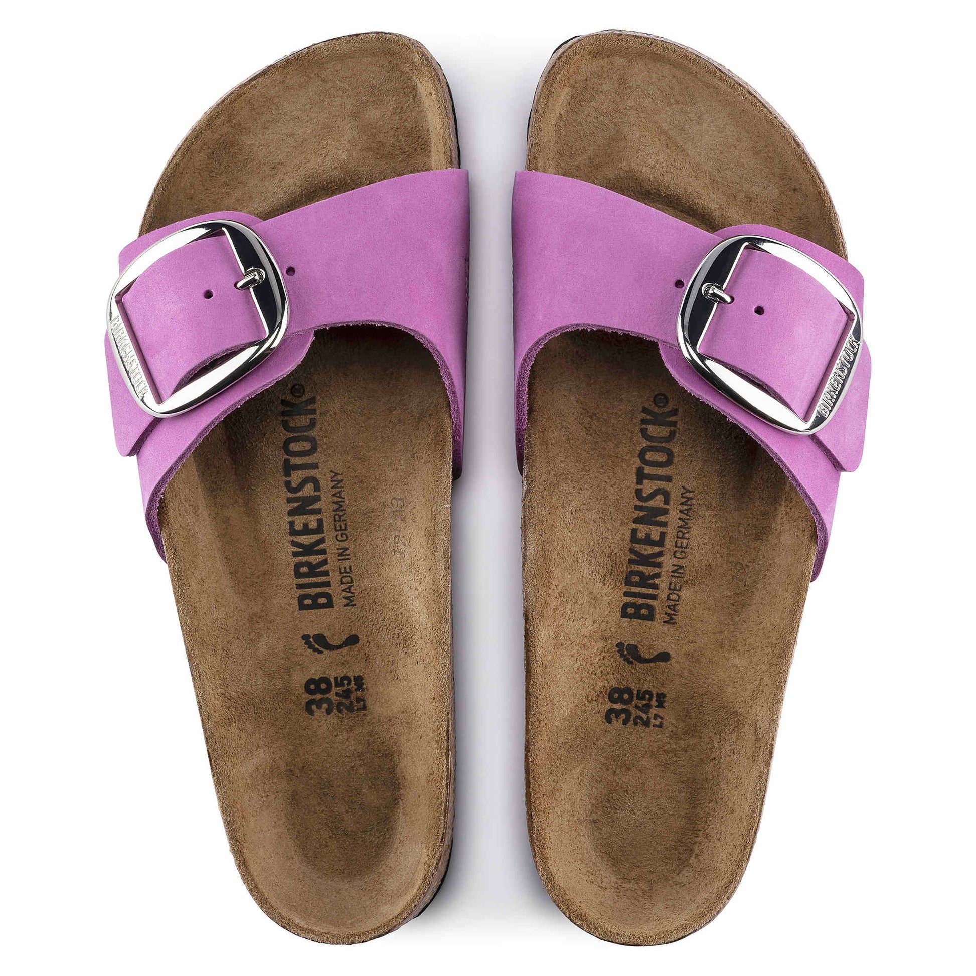 Madrid Big Buckle Nubuck Leather