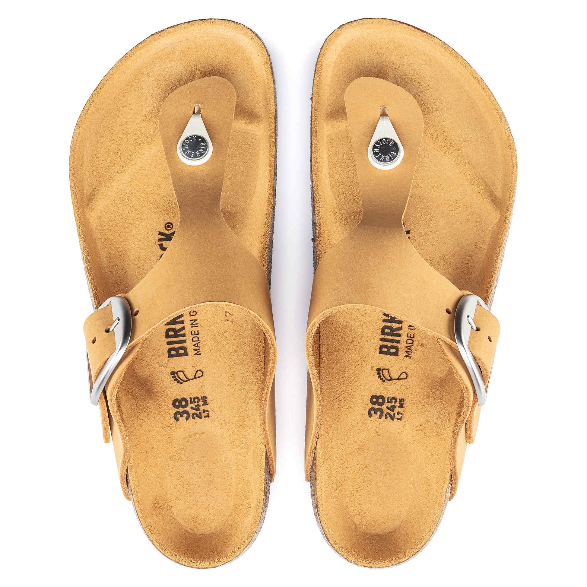 Gizeh Big Buckle Nubuck Leather