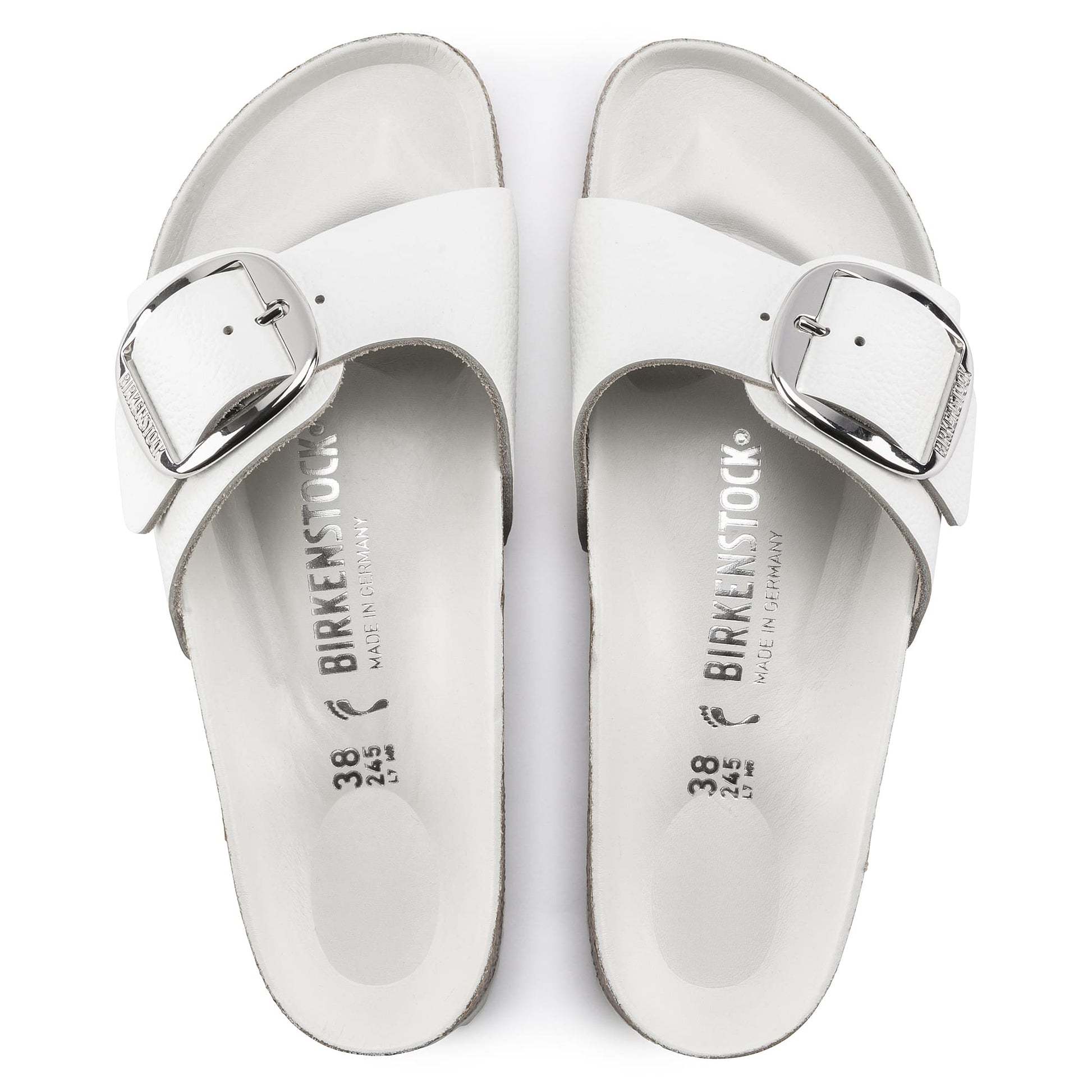 Madrid Big Buckle Natural Leather
