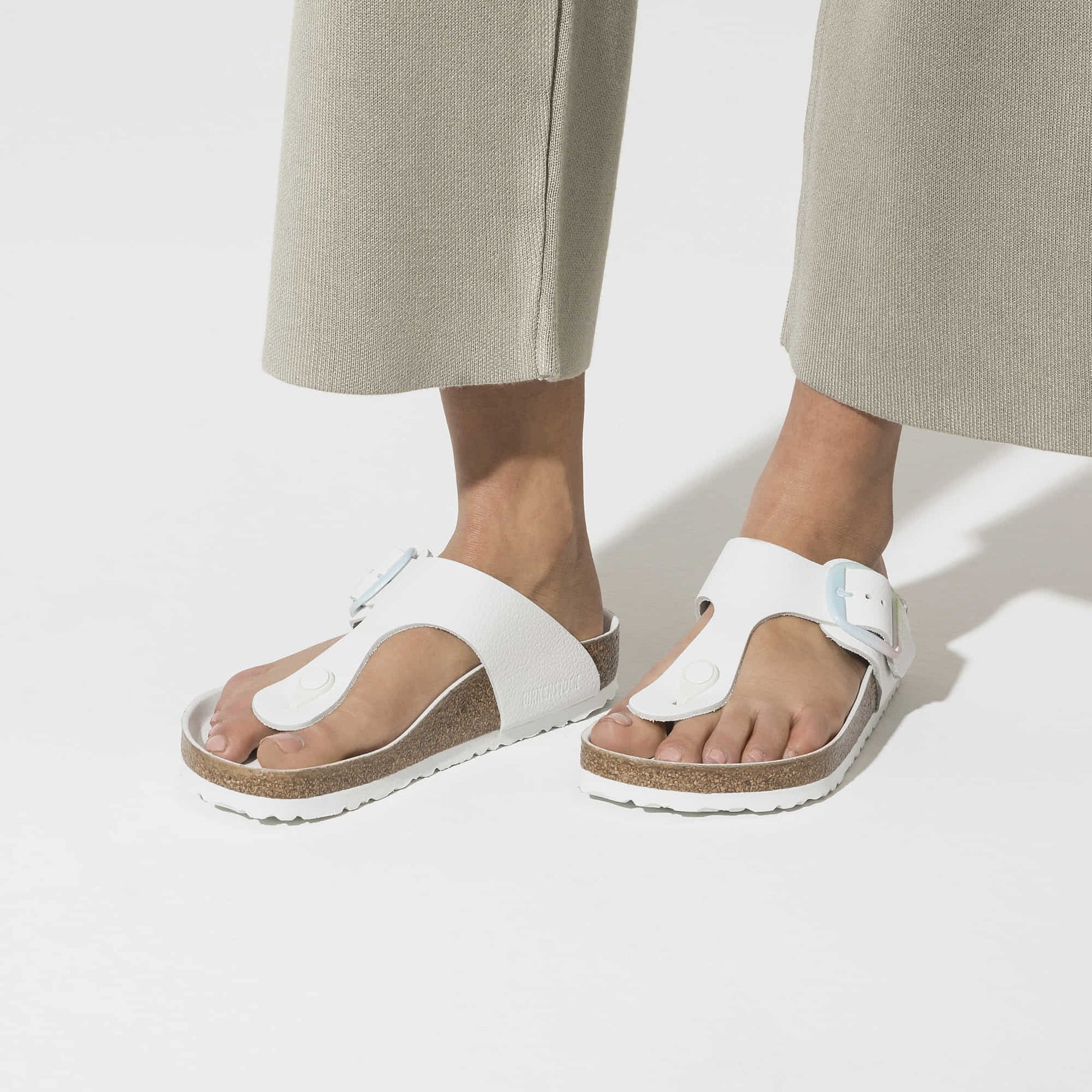 Gizeh Big Buckle Natural Leather