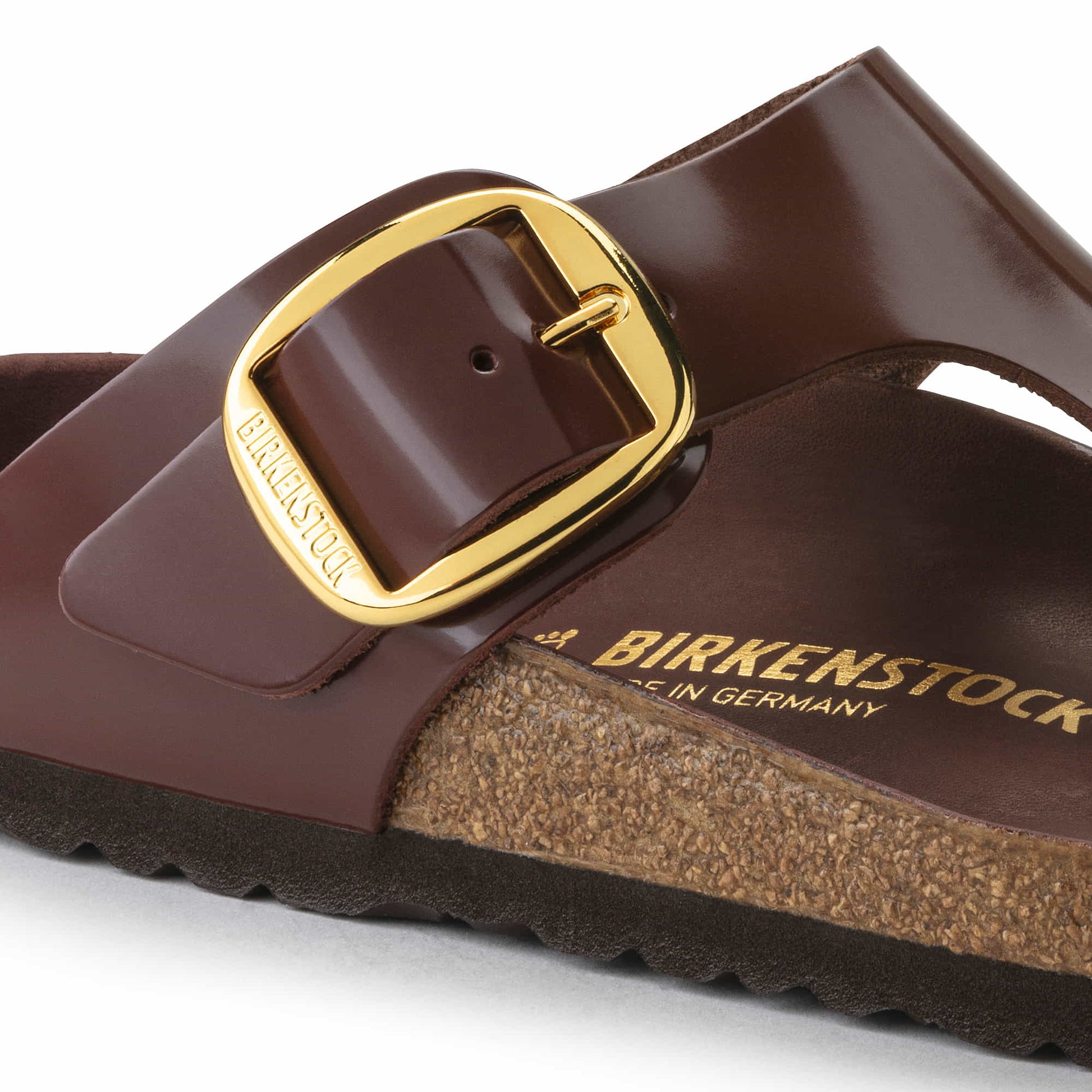 Gizeh Big Buckle Natural Leather Patent