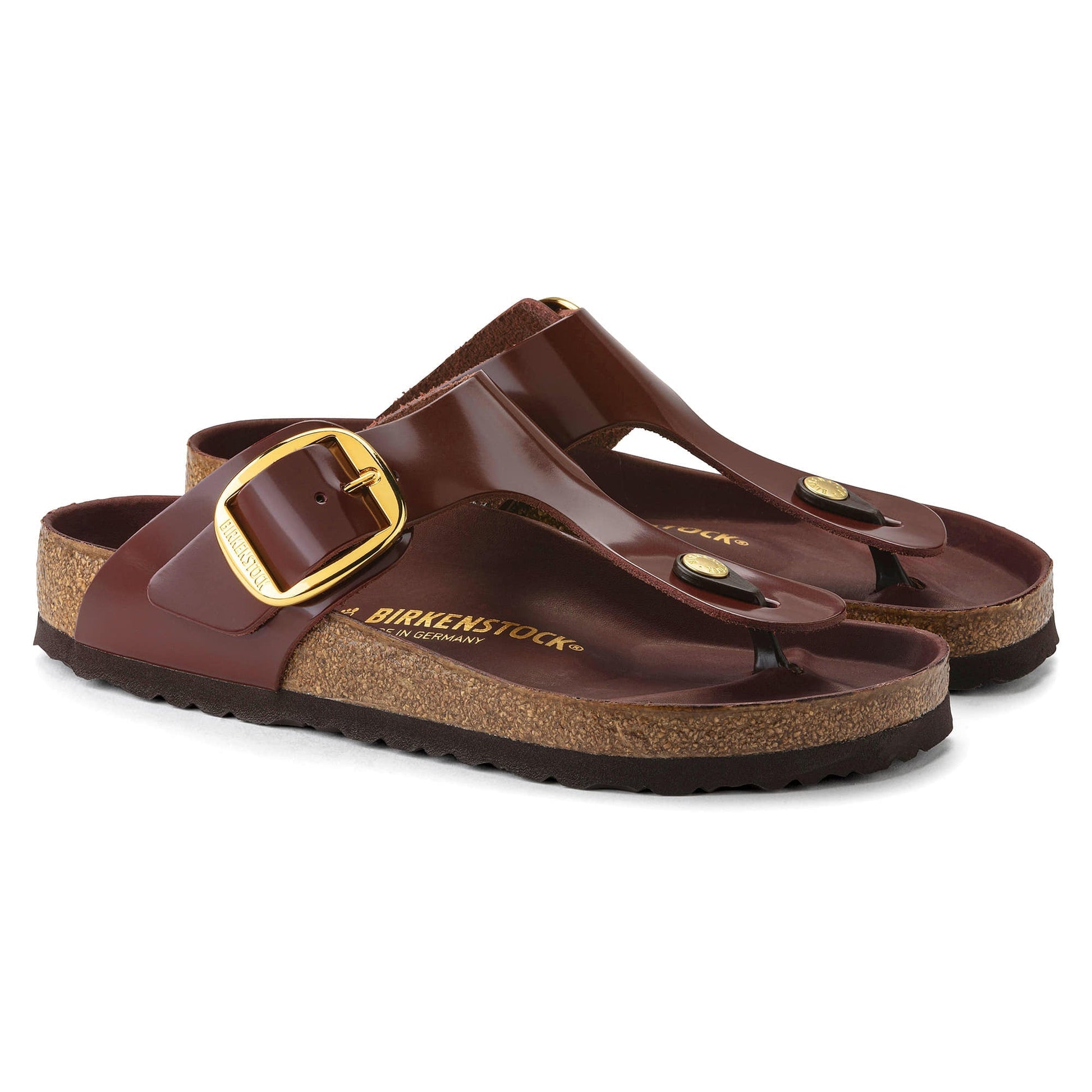 Gizeh Big Buckle Natural Leather Patent