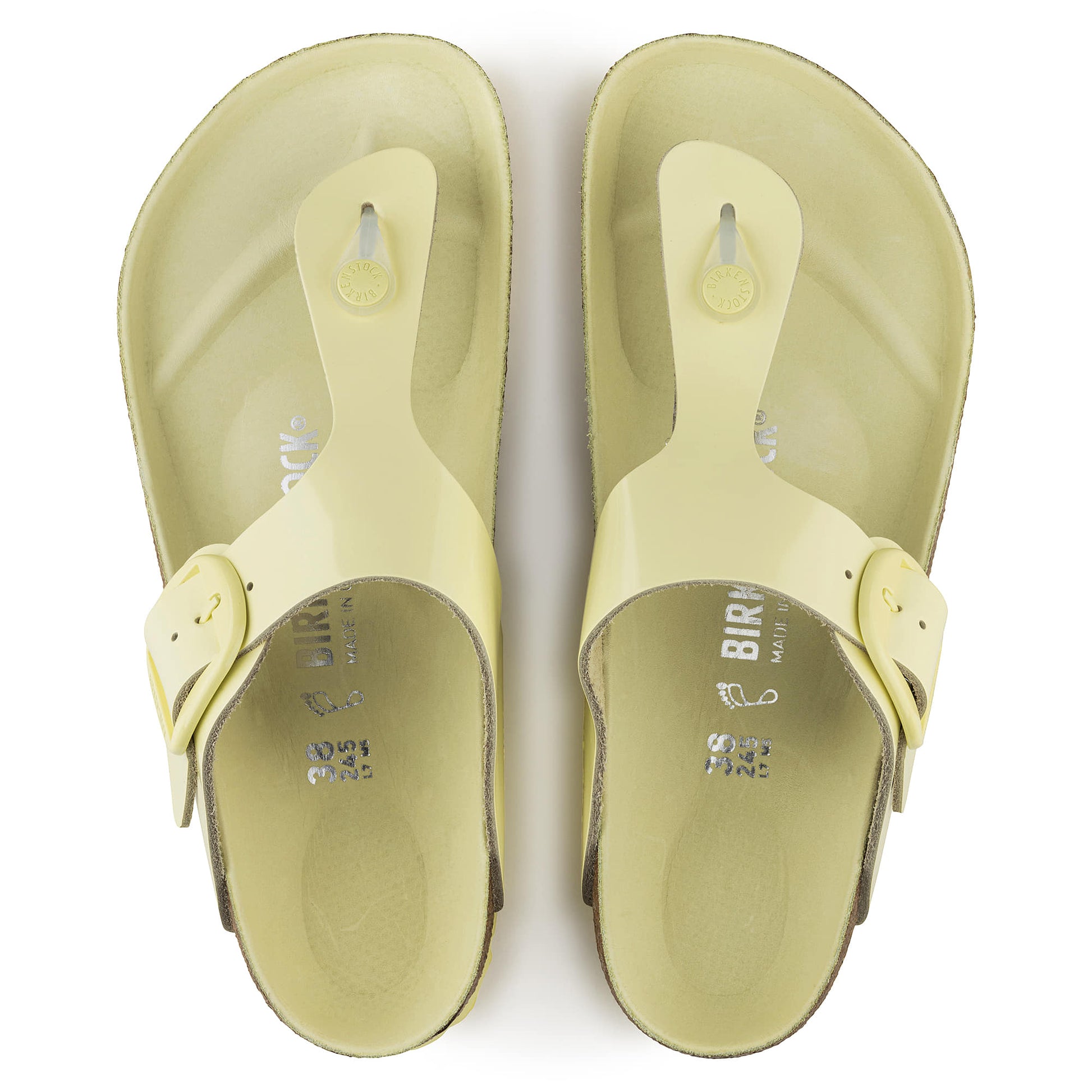 Gizeh Big Buckle Natural Leather Patent