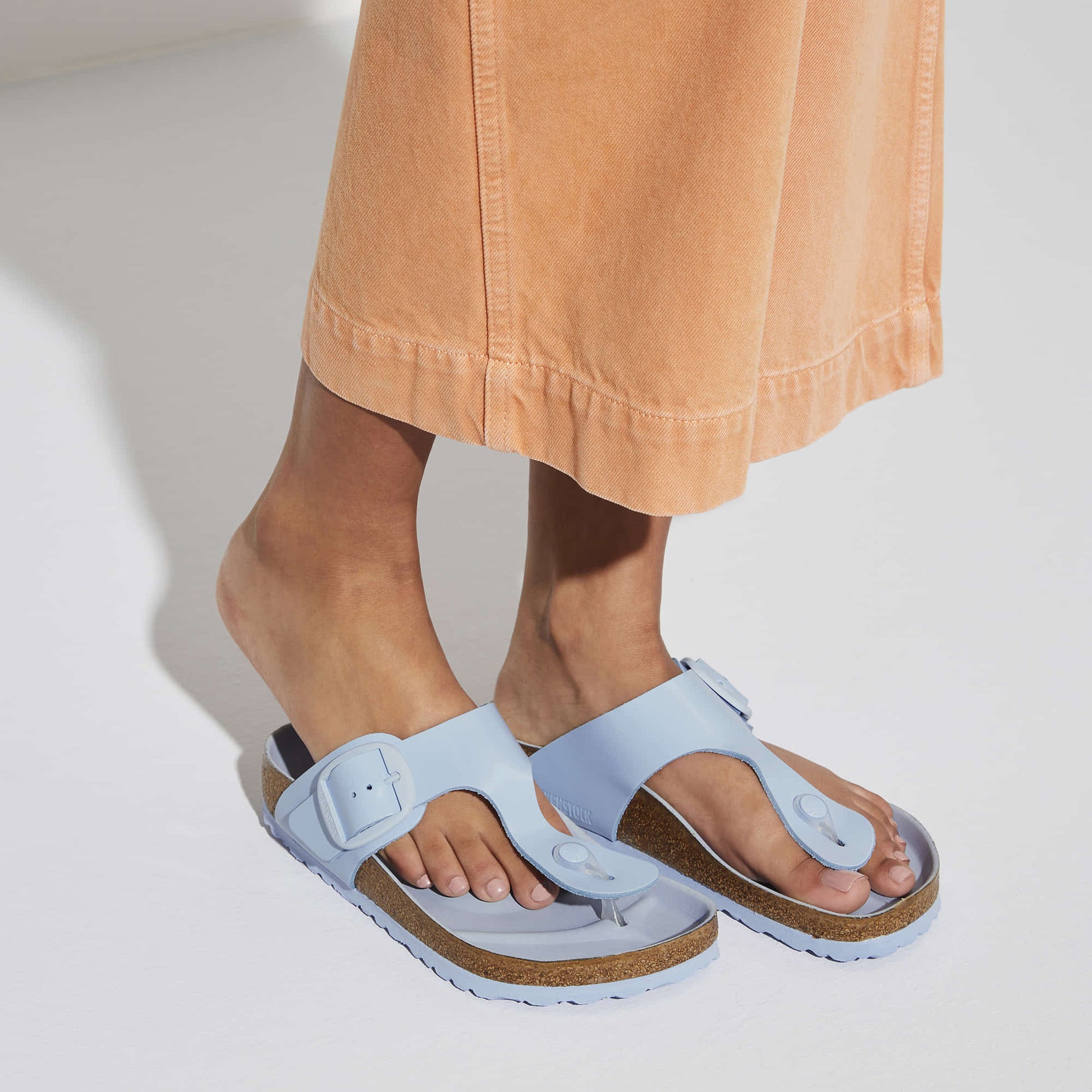 Gizeh Big Buckle Natural Leather Patent