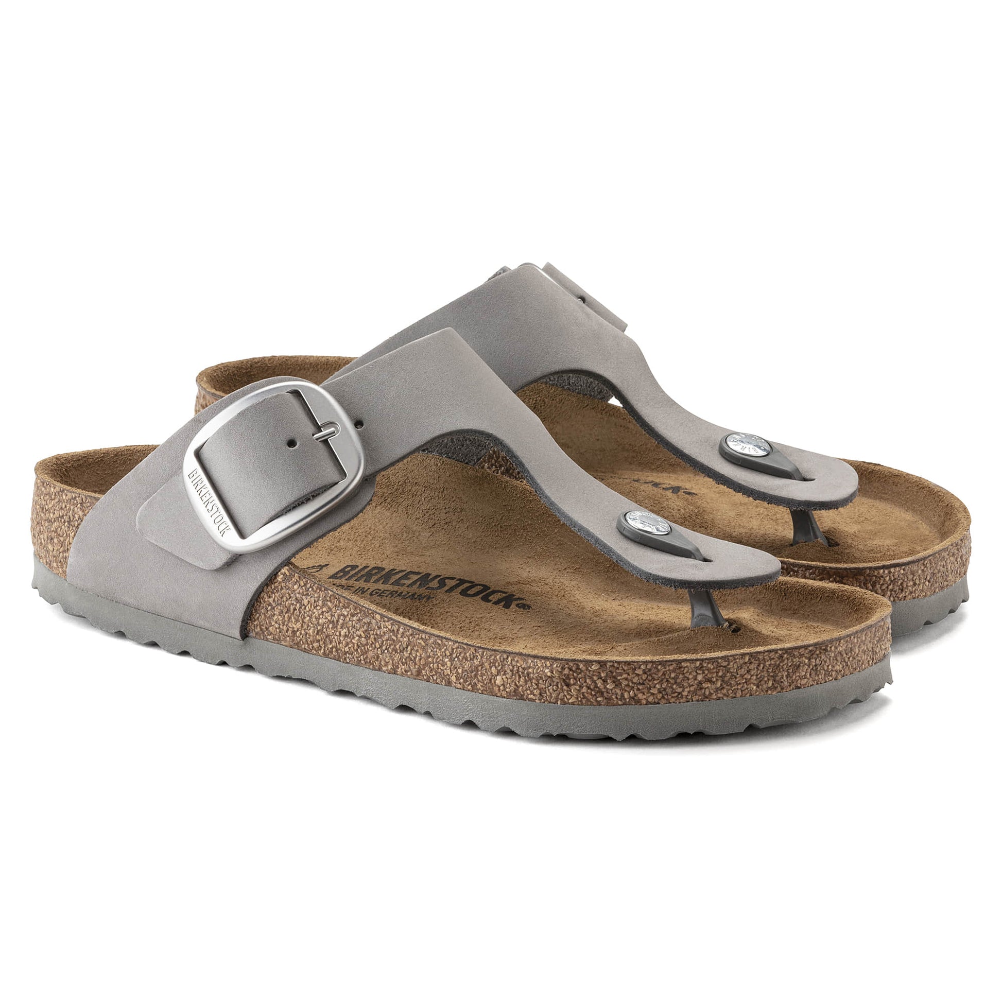 Gizeh Big Buckle Nubuck Leather