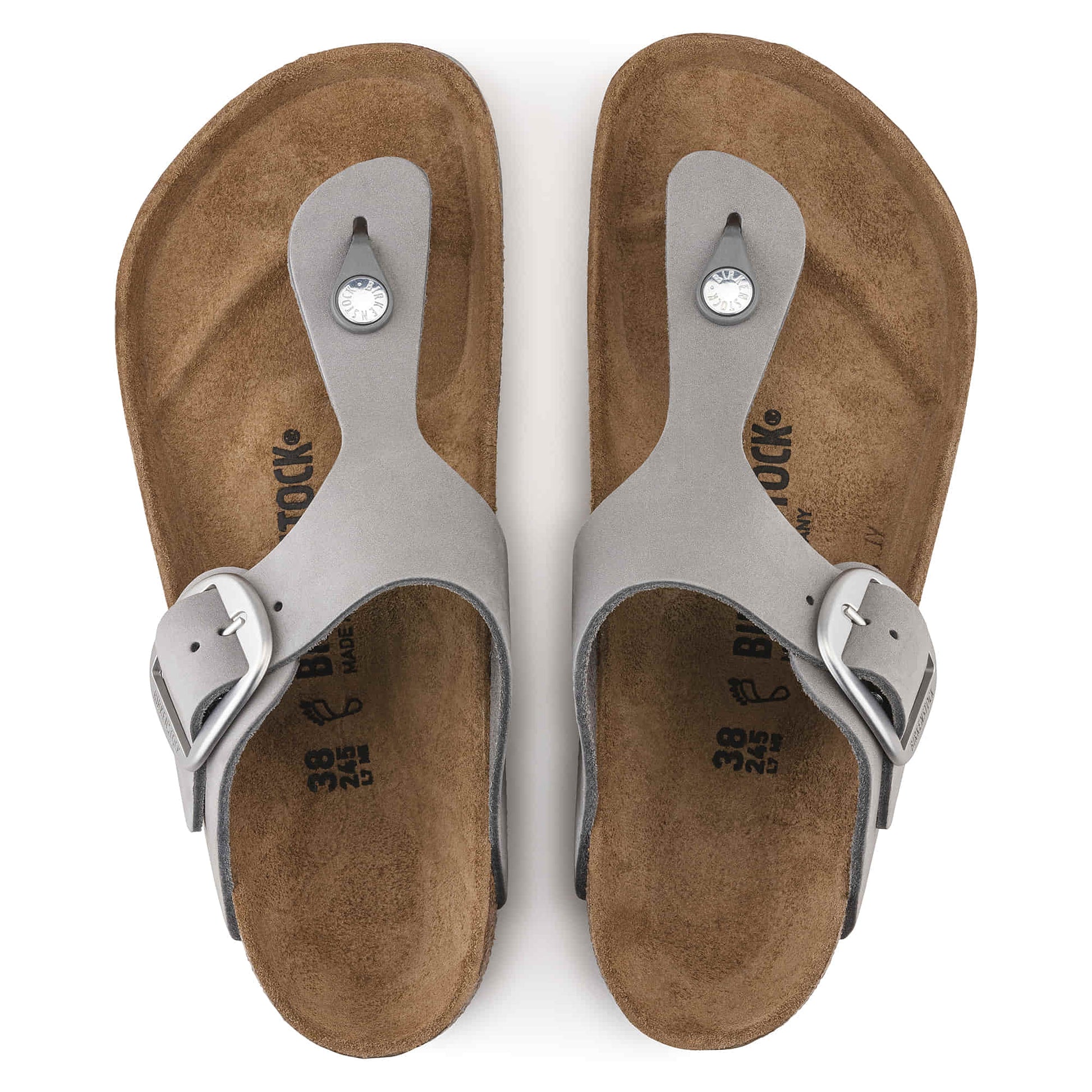 Gizeh Big Buckle Nubuck Leather