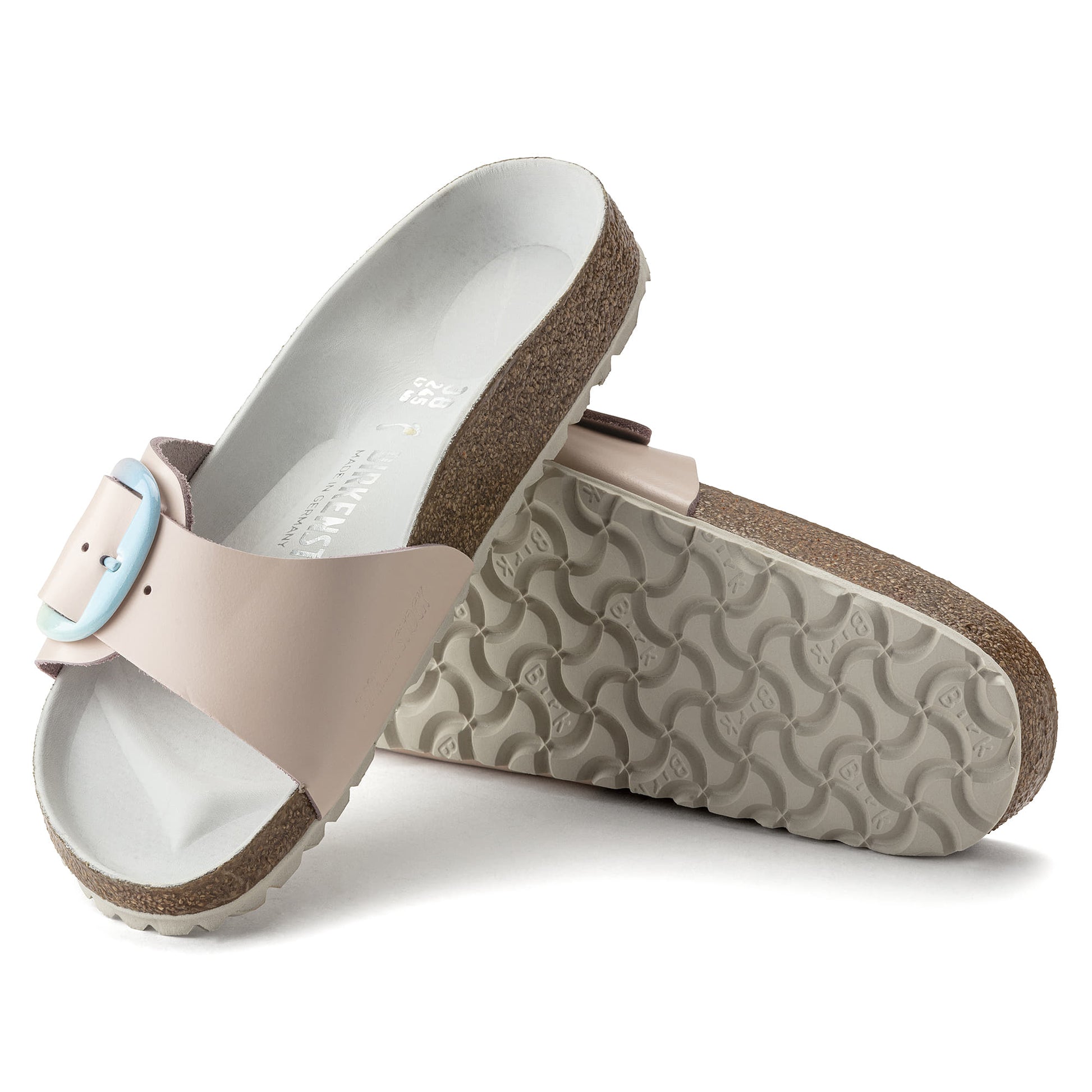 Madrid Big Buckle Natural Leather