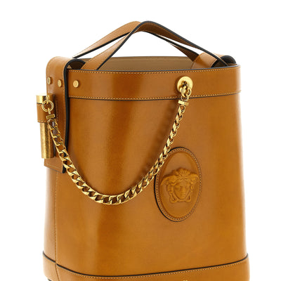 Versace Pivot Small Bucket Bag